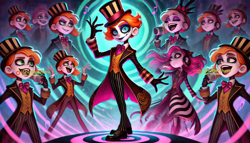 Vibrant Circus-Themed Performance