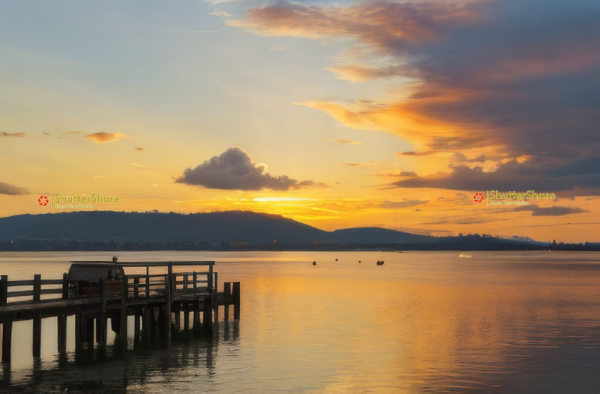 Golden Pier at Twilight